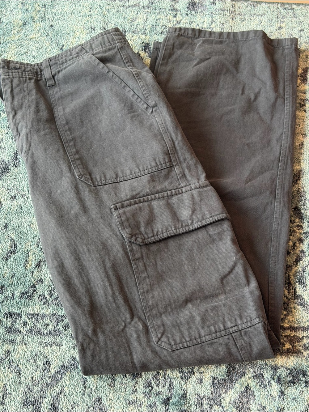 Zara Men's Cargo Pants in Charcoal Gray